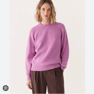 Frank and Oak Seawool Crewneck Sweater in Mulberry - Medium